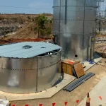Technician performing AS1851-2012 compliant fire tank inspection in Sydney