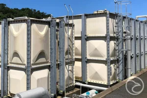 GRP sectional panel tank for potable water storage