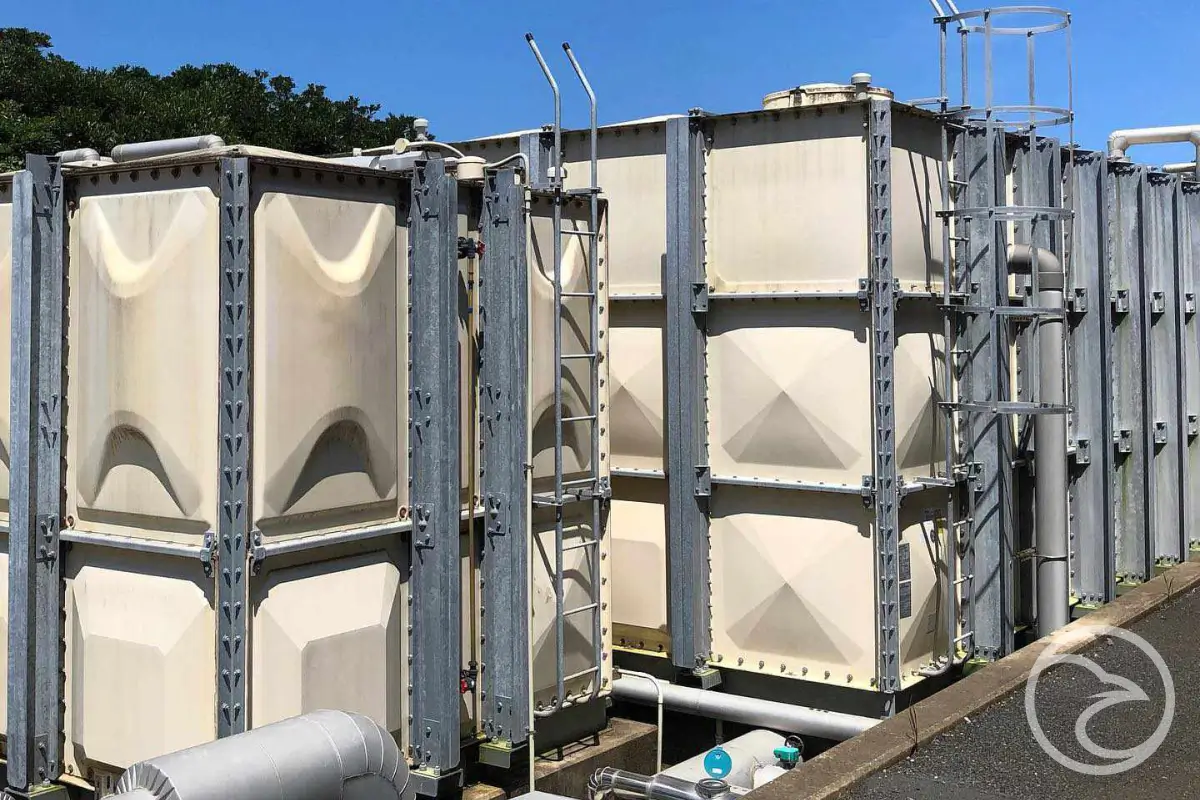 GRP sectional panel tank for potable water storage
