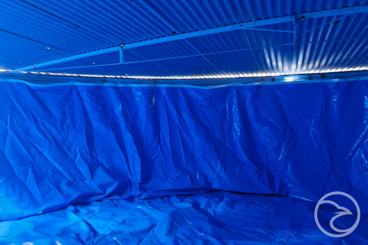 Surface preparation before internal lining
