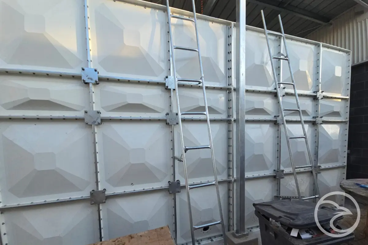 sectional stainless steel tanks vs GRP tanks